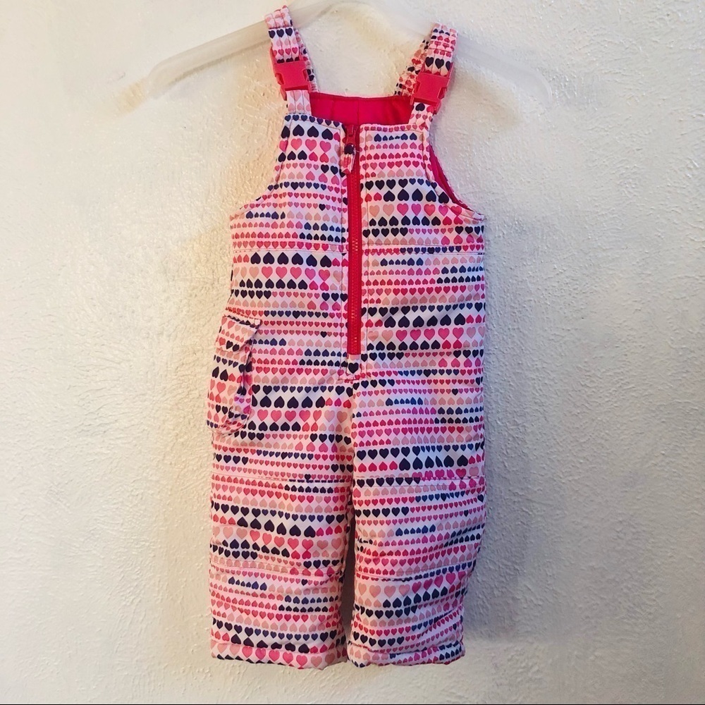 London Fog heart pattern snow pants